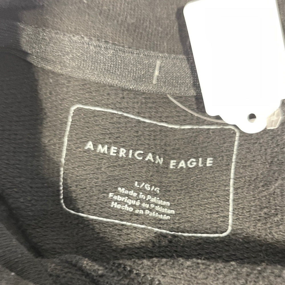 American Eagle Black Hoodie men’s large - Picture 6 of 6